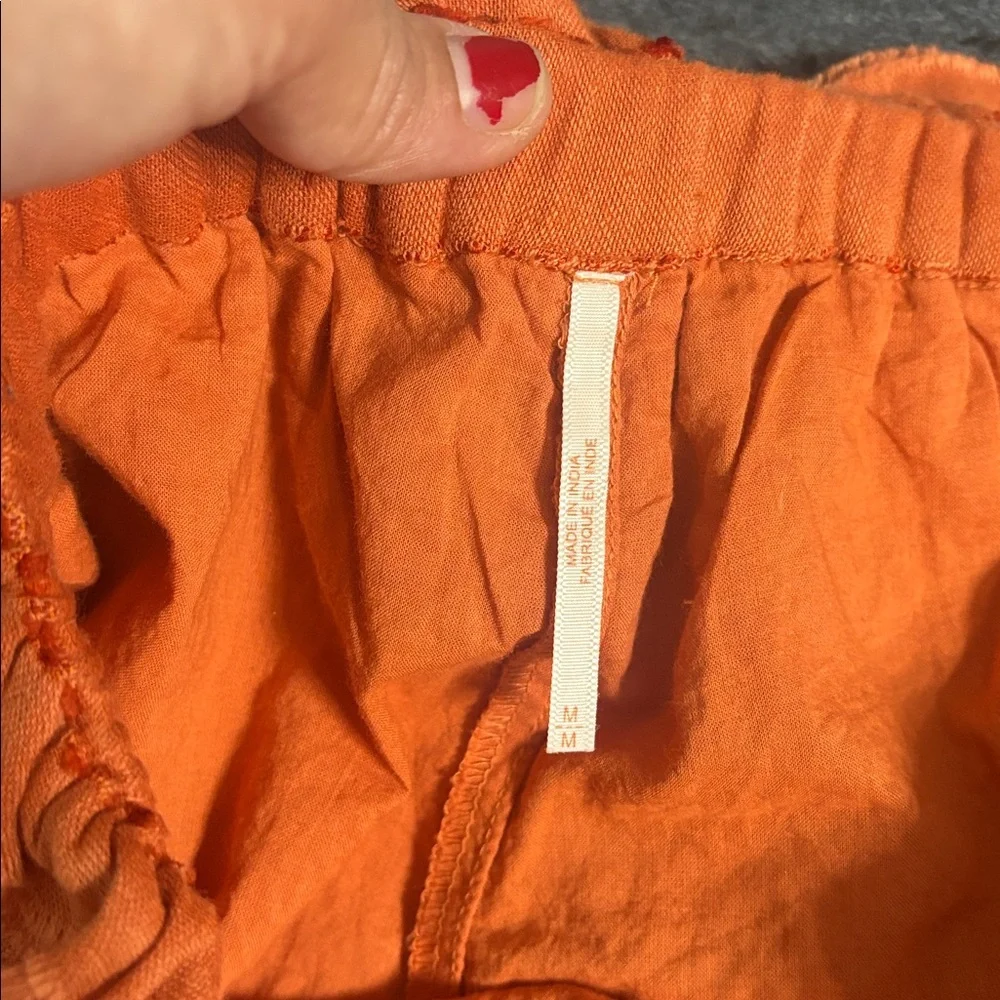Fun Orange Free People Shorts